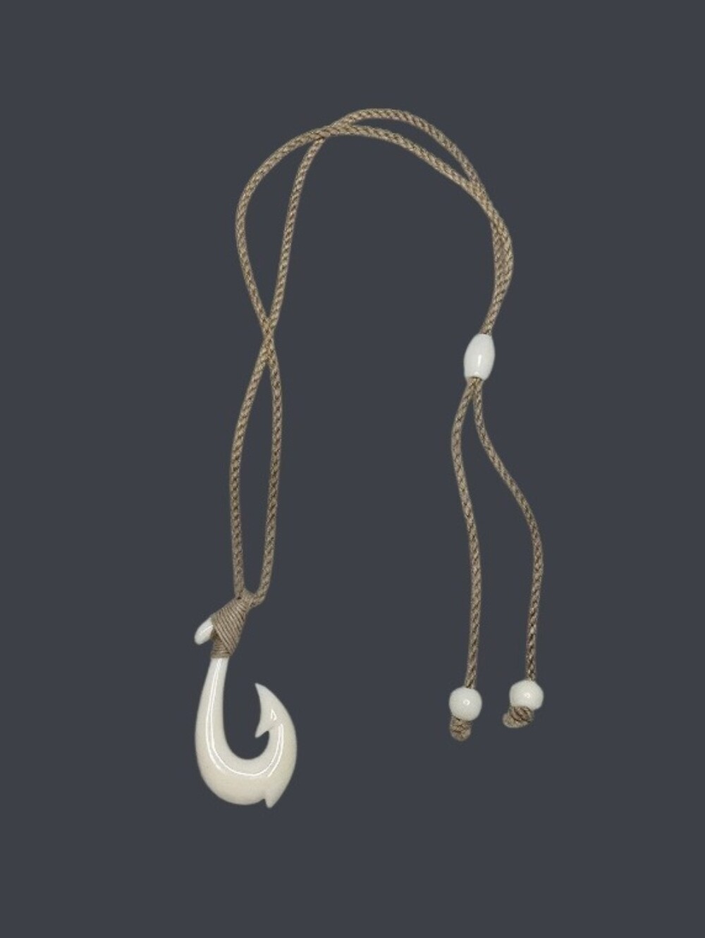 Vintage Bone, Shell and Wood Necklace Bundle (3) - Picture 5 of 6